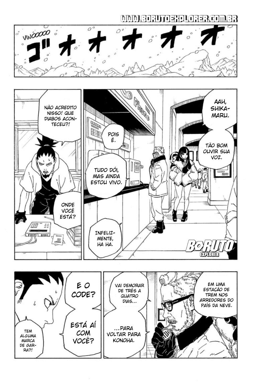 Boruto Explorer - O Sasuke aparece uma única vez nesse capítulo 68