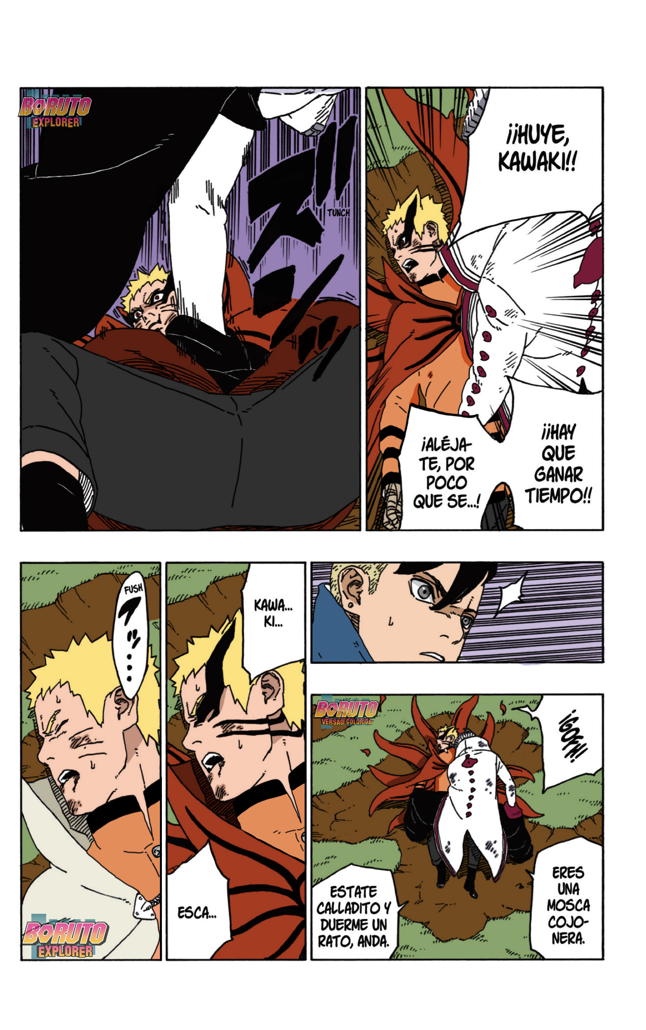 Boruto: Fã cria versão colorida da nova forma de Naruto