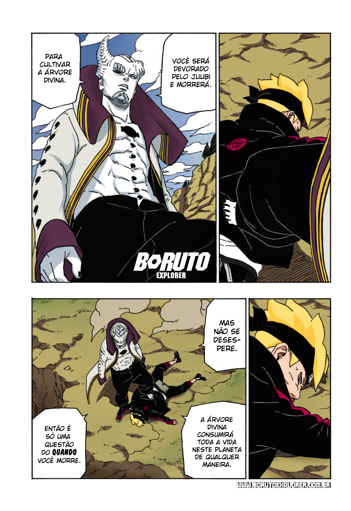 Boruto Capítulo 51 Página colorida